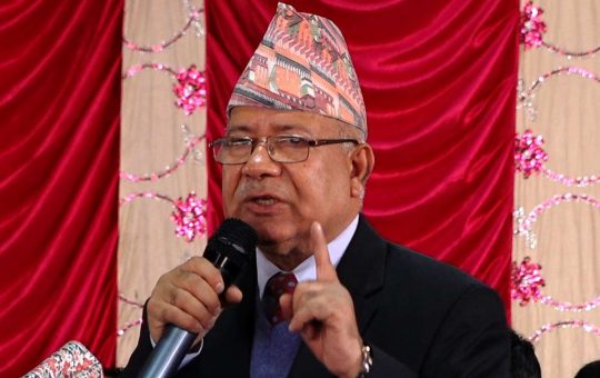 हामी हातमा हात मिलाएर सँगसँगै चुनावमा जान चाहन्छौँ – अध्यक्ष नेपाल
